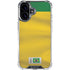 Brazil Soccer Flag iPhone 16 Clear Case